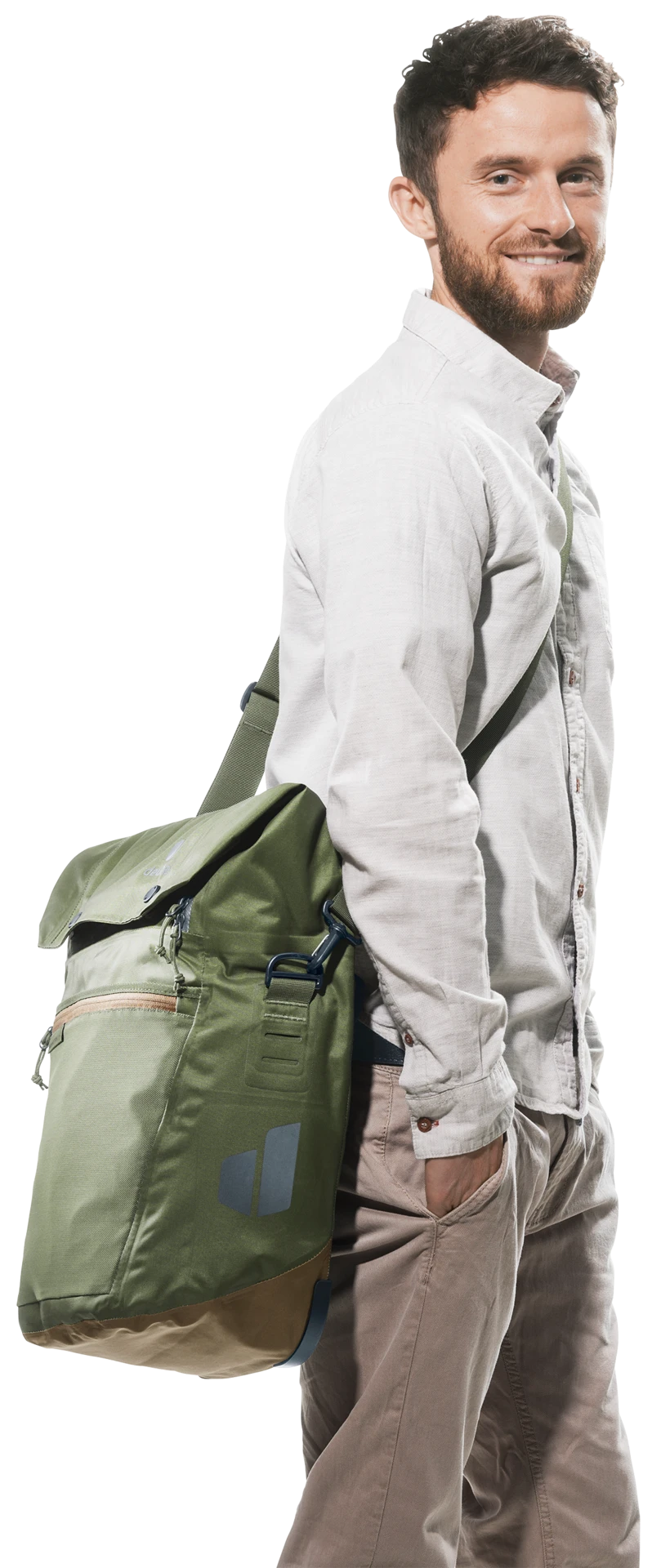 Ortlieb Deuter Mainhattan 17+10 Fahrradtasche Khaki-clay – Bild 5