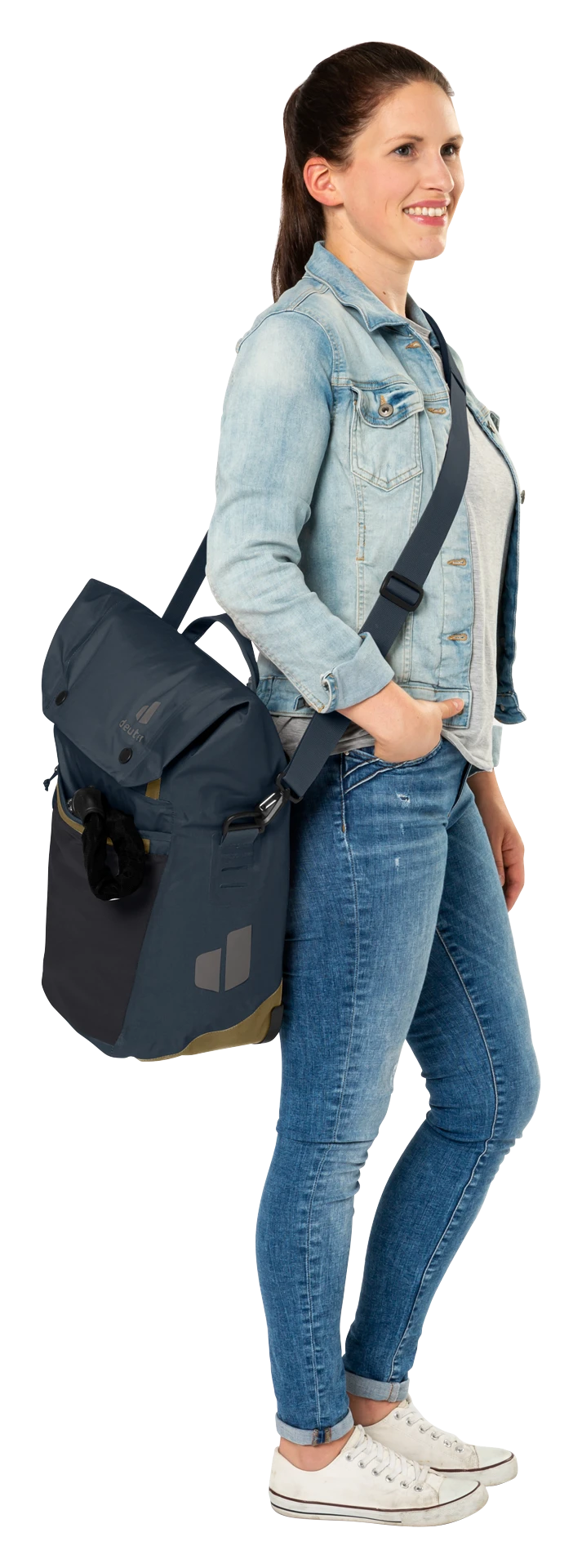 Ortlieb Deuter Mainhattan 17+10 Fahrradtasche Ink-clay – Bild 5