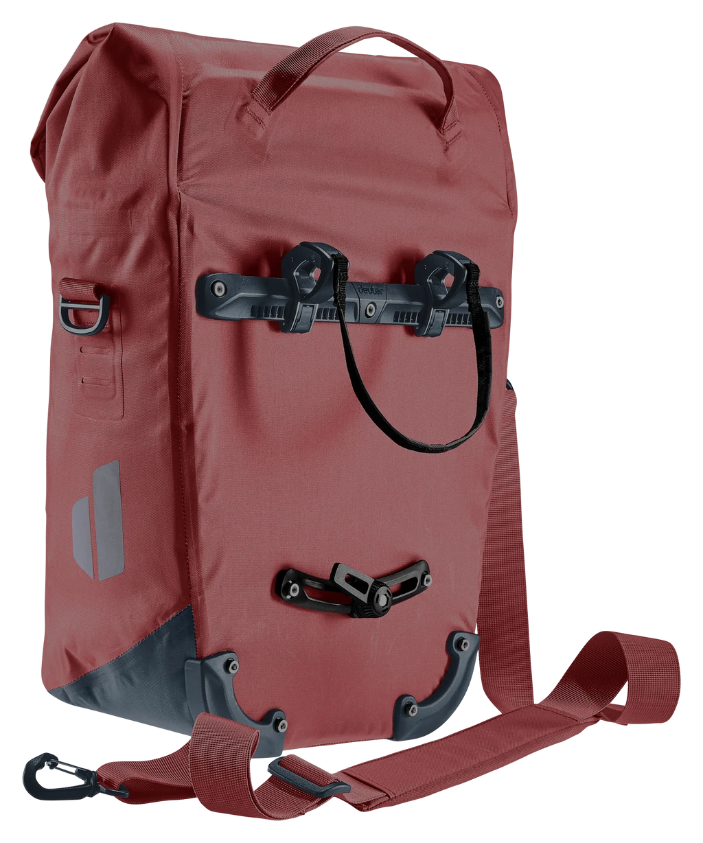 Ortlieb Deuter Mainhattan 17+10 Fahrradtasche Redwood-ink – Bild 3