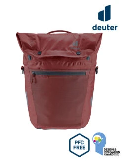 Ortlieb Deuter Mainhattan 17+10 Fahrradtasche Redwood-ink