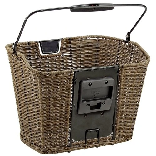 Vorderradkorb KLICKFIX STRUCTURA Braun Fein Geflochten â Bild 2