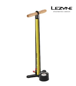 LEZYNE STANDLUFTPUMPE STEEL FLOOR DRIVE YELLOW