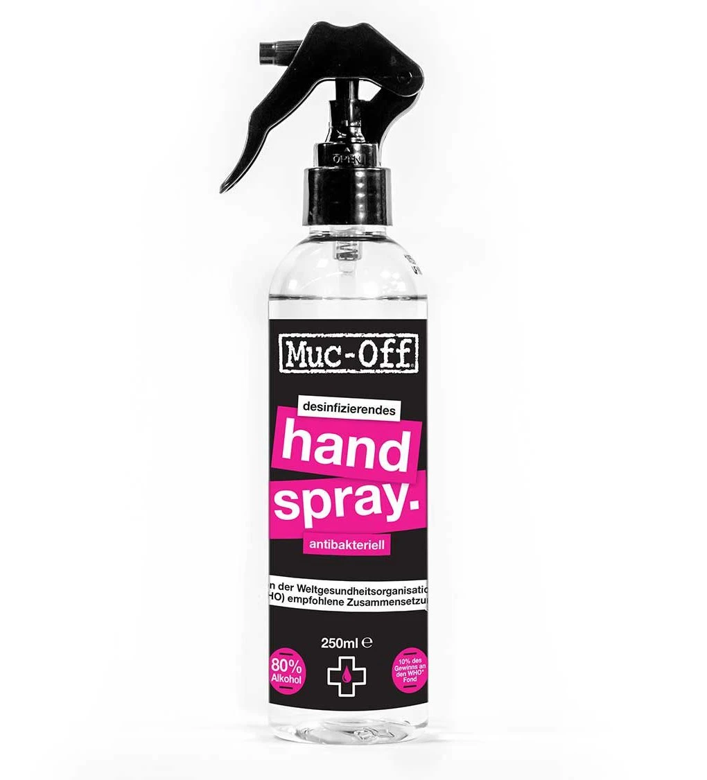 Muc-Off MUC OFF ANTIBACTERIAL HAND SANITISING SPRAY 250ML